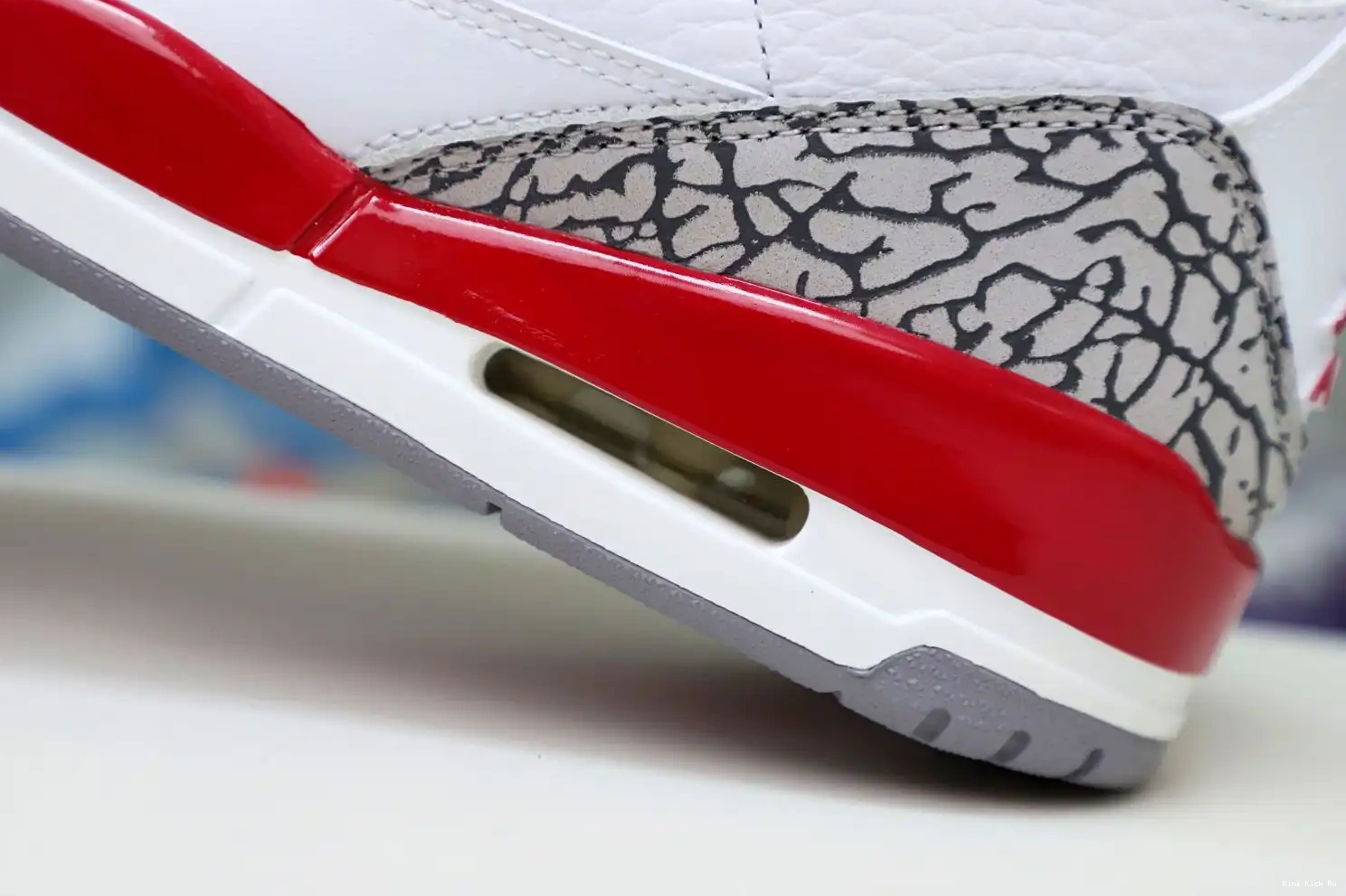 Cardinal  Red(CT8532-126） Air Jordan Retro 3 Kimikick 0627